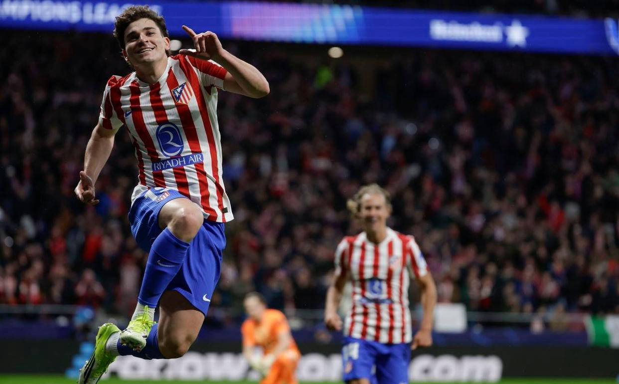 曼城难忘之痛：26岁阿尔瓦雷斯完美MVP，双响加妙传主宰马竞5-2大胜